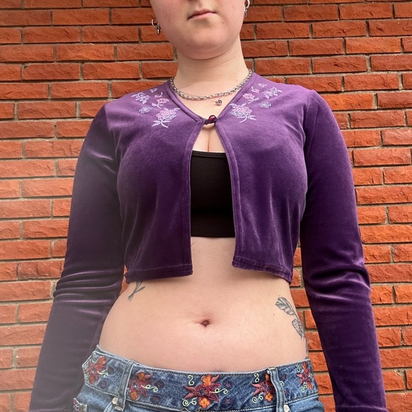 Whimsigoth velvet cardigan - Picture 6 of 11